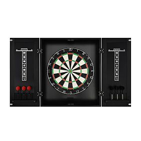 Open Box: Dartboard Game Set - Black