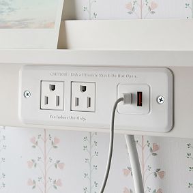 No Nails Mini Plug In Ledge with USB A/C (11.75")