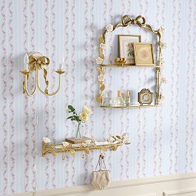 LoveShackFancy Bouquet Shelf With Hooks (24.75"x 6")