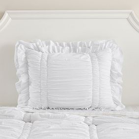 Open Box: Chloe Ruffle Sham, Standard - White