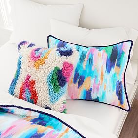 EttaVee Shaggy Leopard Pillow Cover