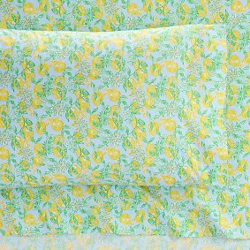 Lilly Pulitzer Make Lemonade Organic Sheet Set