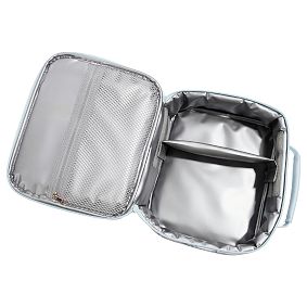 Hill House Home Quilted Cold Pack Lunch Box, Blue/Green