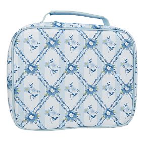 Hill House Home Quilted Cold Pack Lunch Box, Blue/Green