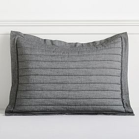  True Blue Light Weight Dark Grey Standard Sham