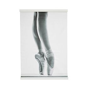 Open Box: Black and White Ballet Pointe Mural