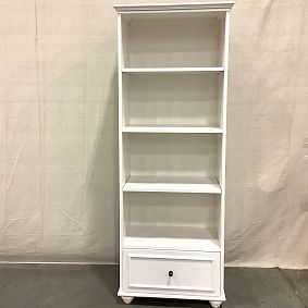Open Box: Chelsea Bookcase with Storage Drawer (26") - Simply White