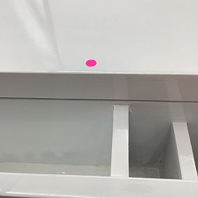 Open Box: Elle Get Ready Pop-Up Mirror With Storage (16") - White