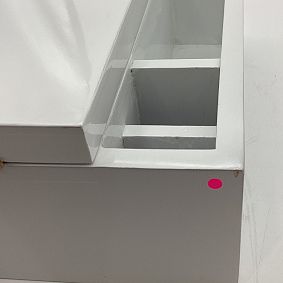 Open Box: Elle Get Ready Pop-Up Mirror With Storage (16") - White