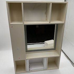 Open Box: Glam Light-Up Desktop Vanity With Storage (29"W x 20"H) - White