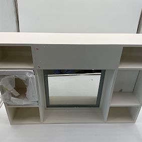 Open Box: Glam Light-Up Desktop Vanity With Storage (29"W x 20"H) - White