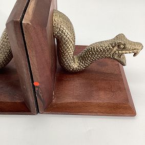 Open Box: Harry Potter™ Nagini™ Bookends, Set of 2 - Gold
