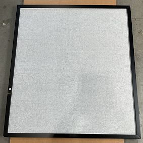 Open Box: No Nails Oversized Framed Pinboard (36" x 40") - Black/Gray