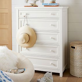 Beadboard Chest of Drawers, 5-Drawer (36w x 19d")