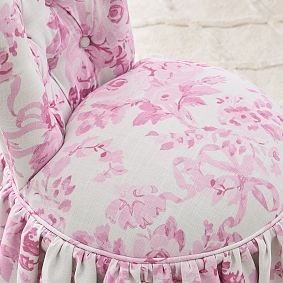 LoveShackFancyTufted Swivel Vanity Chair
