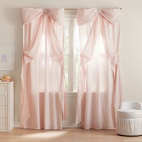 LoveShackFancy Oversized Bow Light-Filtering Curtain