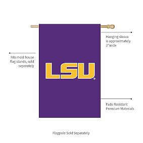 College Logo Appliqué Flag