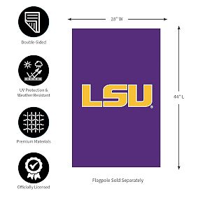 College Logo Appliqué Flag