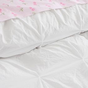 French Pintuck Duvet Cover