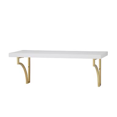 Scalloped Wall Shelf, 24"