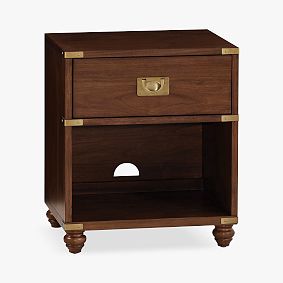 Open Box: Campaign Nightstand (19") - Heritage Walnut
