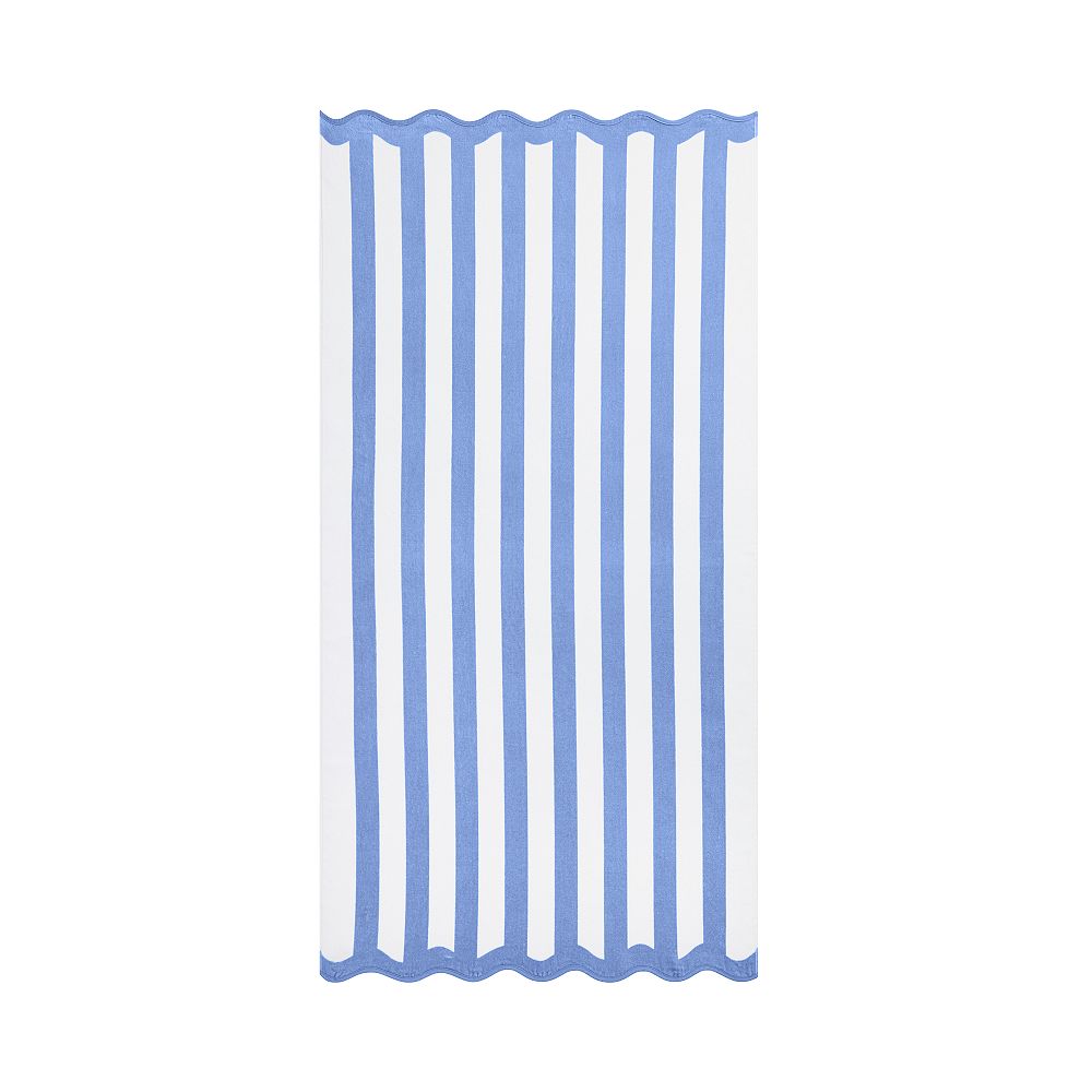Riviera Stripe Reversible Beach Towel UPF 50+ - Rectangle, Blue