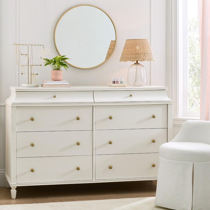 Charlotte 6 Drawer Dresser, Heritage White