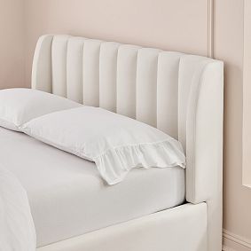 Avalon Channel Stitch Upholstered 4-Drawer Storage Bed