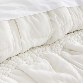 Cream Puff Microfibre Quilt - Ivory