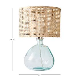 Woven Table Lamp (17")