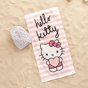 Hello Kitty® Striped Beach Towel UPF 50+