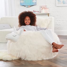 Large Llama Critter Bean Bag Chair