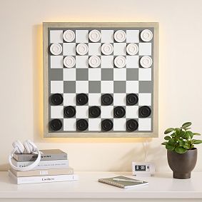 Backlit LED Checkers Game (24")