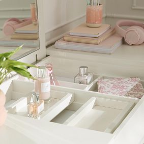 Charlotte Smart Flip-Top Vanity Desk (58")