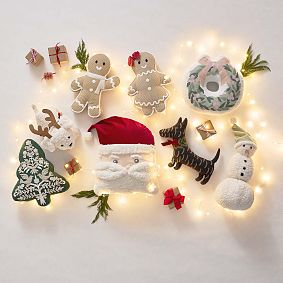 Teddy Fur Snowman Pillow