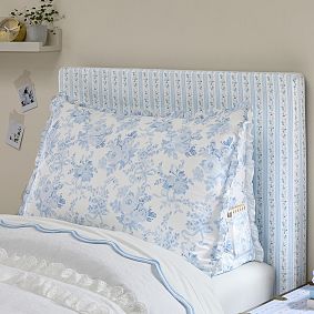 LoveShackFancy Garden Damask Ruffle Wedge Pillow