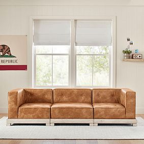 Piped Cushy Sofa Set