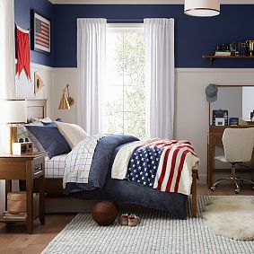 Americana Cable Knit Throw Blanket