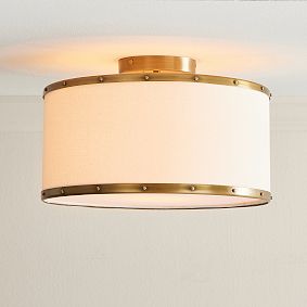 Rowan Woven Mesh Flush Mount (15")