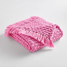 Bubble Hand Woven Throw Blanket