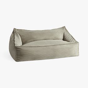 Corduroy Dusty Olive Double Modern Bean Bag Lounger
