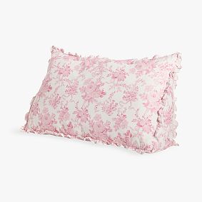 LoveShackFancy Garden Damask Ruffle Wedge Pillow - Thumbnail 2
