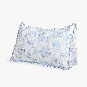 LoveShackFancy Garden Damask Ruffle Wedge Pillow