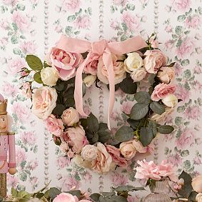 LoveShackFancy Heart Floral Wreath