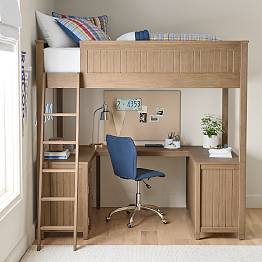 Beadboard Full Loft Bed