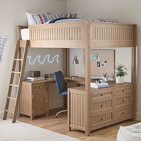 Beadboard Full Loft Bed