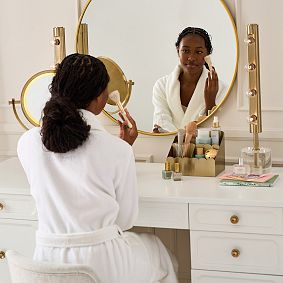 Gold Scallop Desktop Organizer