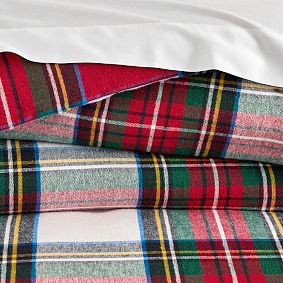 Stewart Plaid Flannel Reversible Comforter