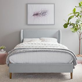 Wren Wingback Upholstered Bed