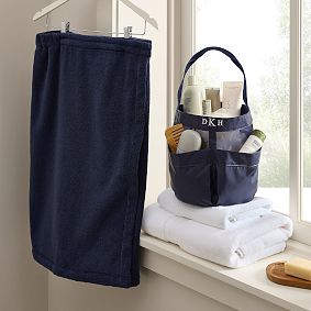 Classic Shower Caddy &amp; Bath Wrap Set